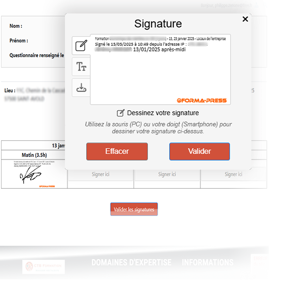 Signatures électronique